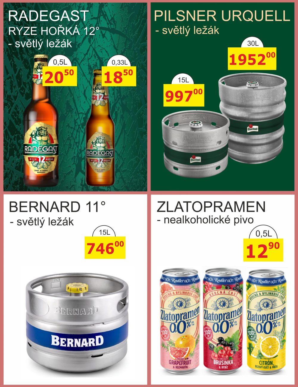 Leták BENE NÁPOJE leták - strana 2
