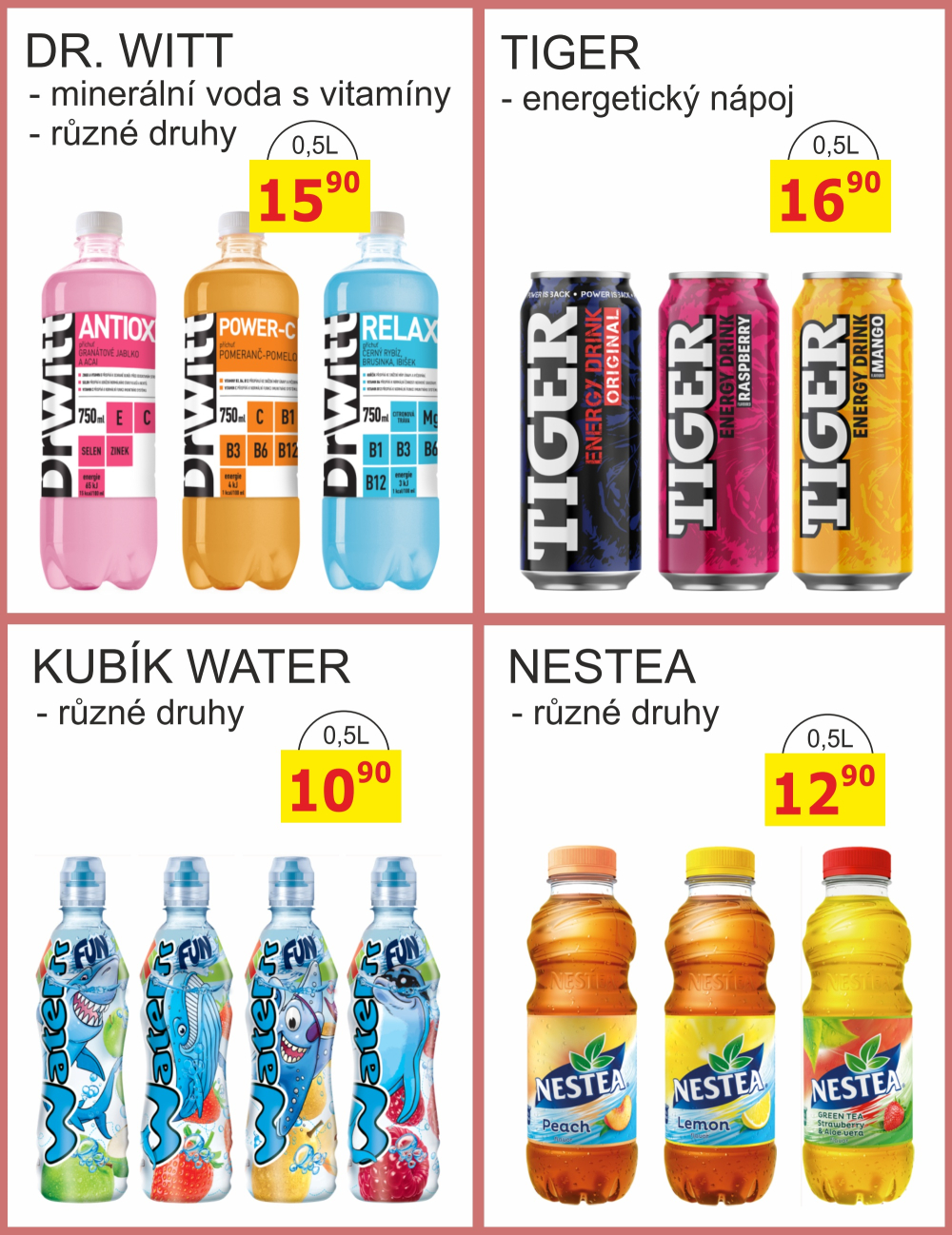 Leták BENE NÁPOJE leták - strana 9