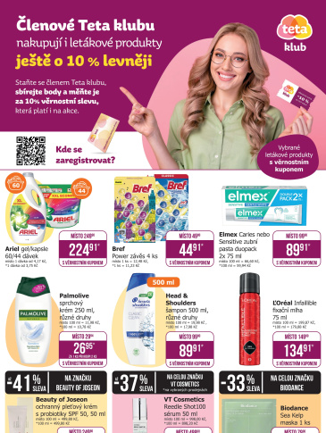 Teta drogerie leták - Teta klub