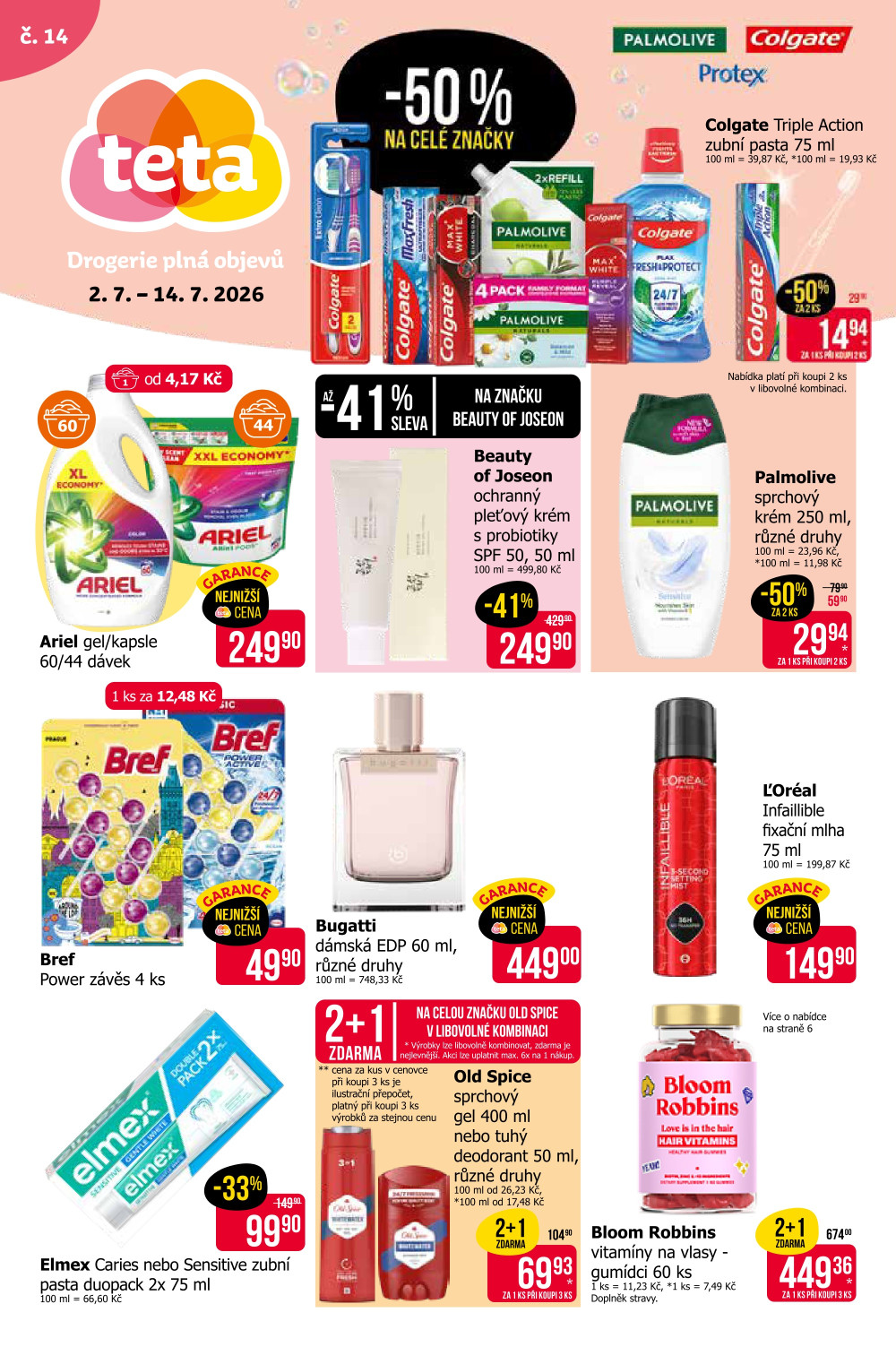 Leták Teta drogerie leták - strana 1