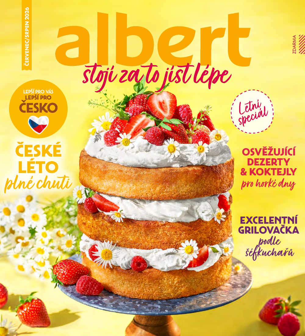 Leták Albert magazín - strana 1