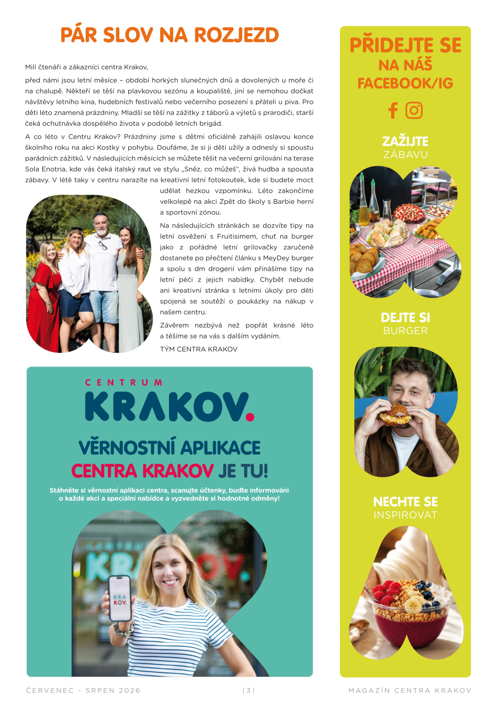 Leták Centrum Krakov magazín - strana 3