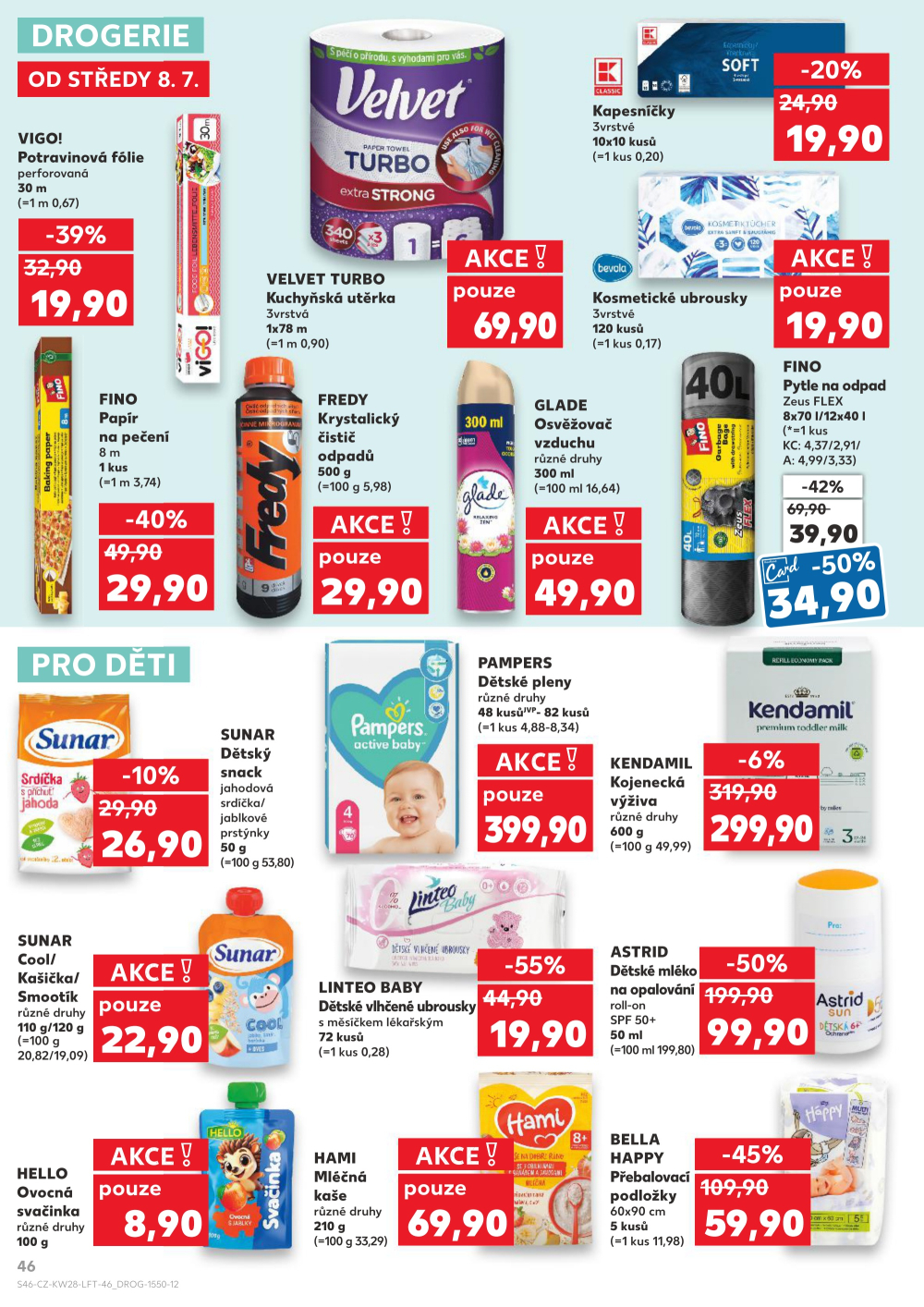 Leták Kaufland leták Praha 3 - Jarov - strana 46