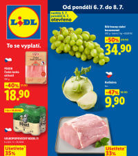 Akční leták Lidl  od pondělí