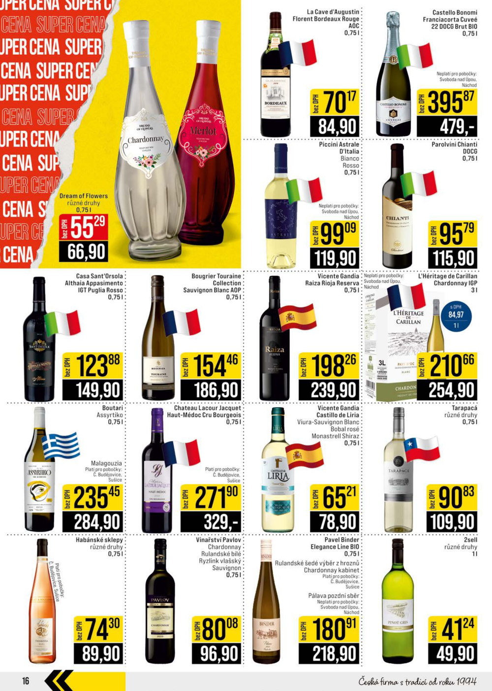 Leták JIP leták CC Cash & Carry - České Budějovice, Most, Náchod, Svoboda nad Úpou, Sušice - strana 16