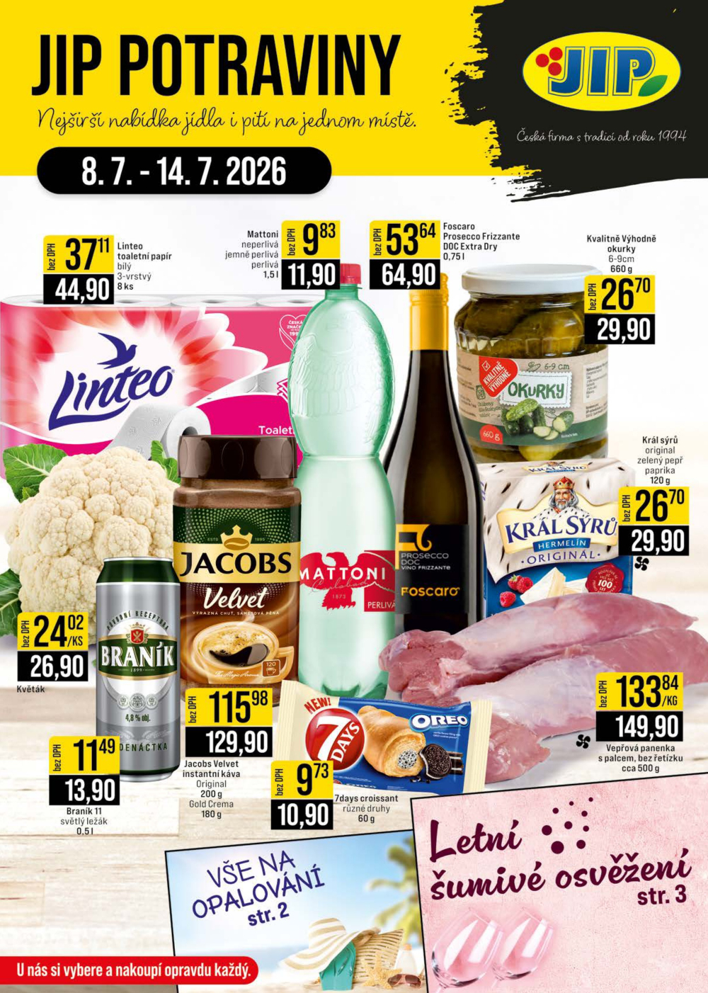 Leták JIP leták CC Cash & Carry - České Budějovice, Most, Náchod, Svoboda nad Úpou, Sušice - strana 1