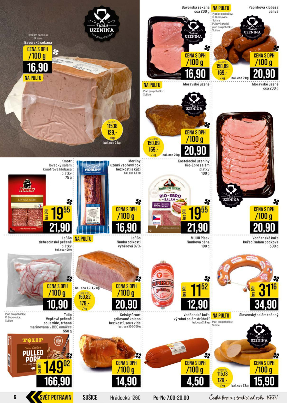 Leták JIP leták CC Cash & Carry - České Budějovice, Most, Náchod, Svoboda nad Úpou, Sušice - strana 6