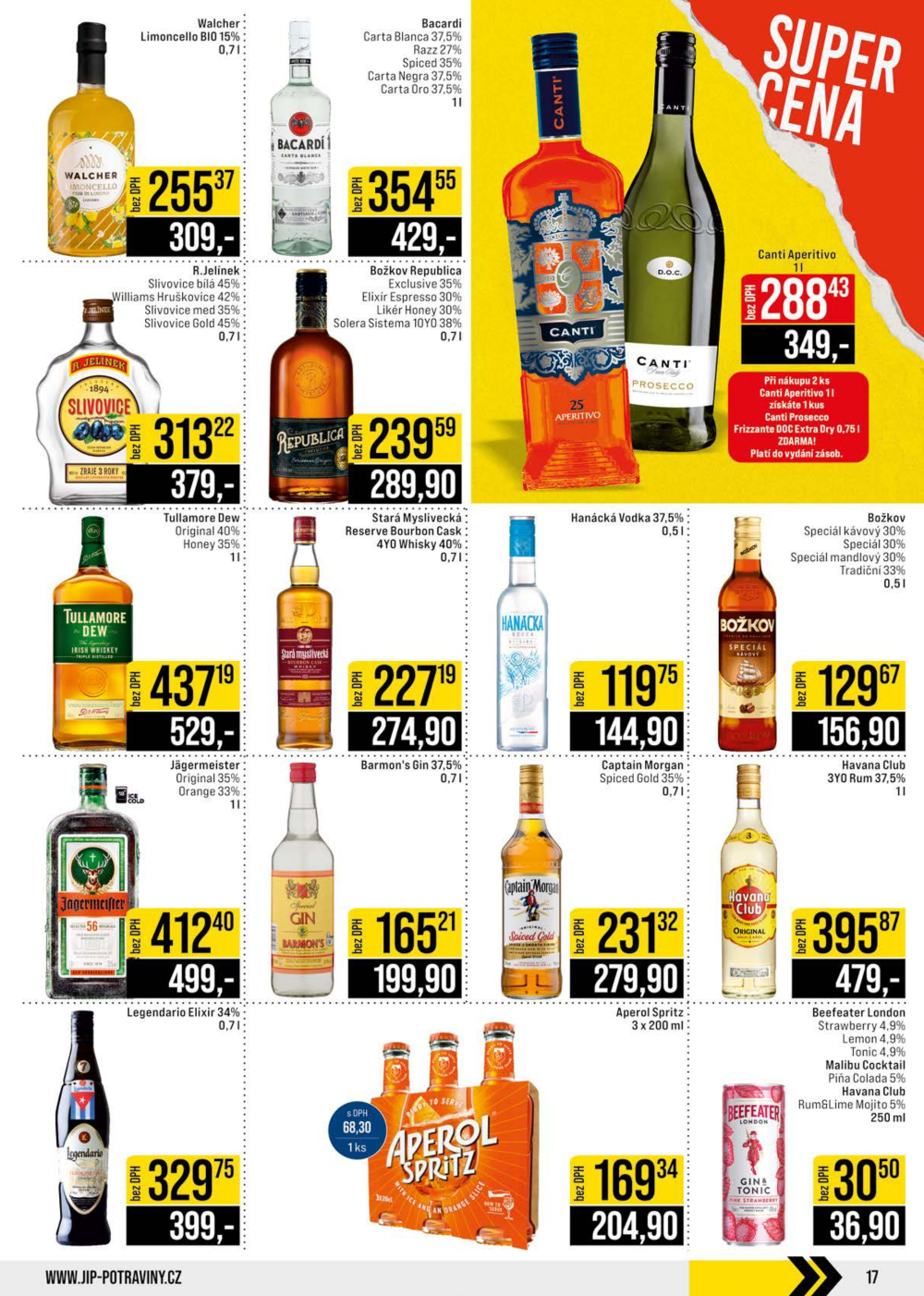 Leták JIP leták CC Cash & Carry - Brno, Ostrava, Praha, Polička, Olomouc, Karlovy Vary, Zlín, Jilemnice, Pardubice - strana 17