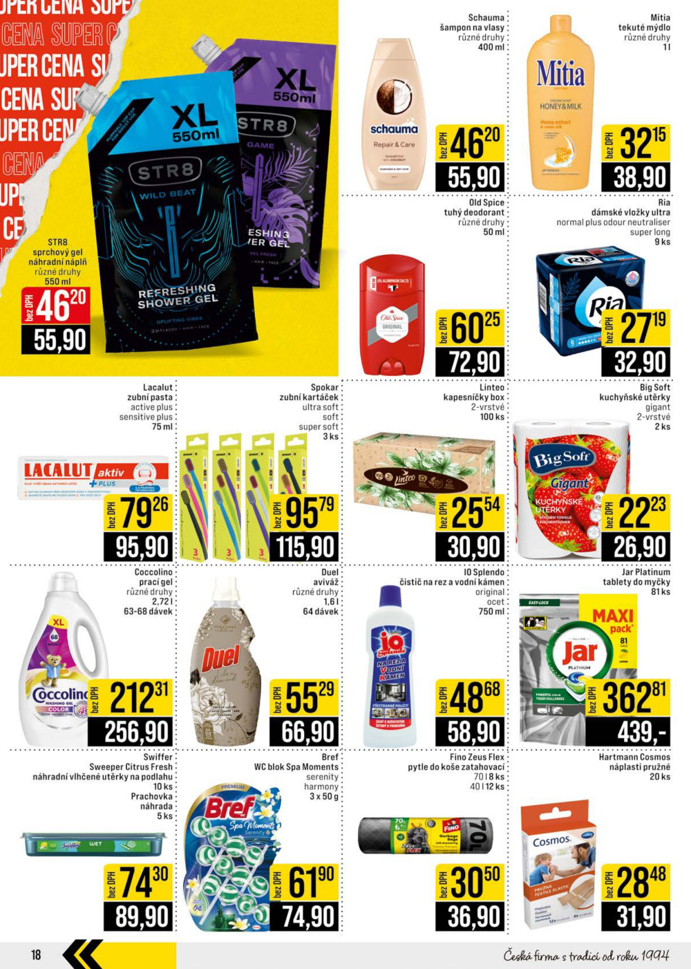 Leták JIP leták CC Cash & Carry - Brno, Ostrava, Praha, Polička, Olomouc, Karlovy Vary, Zlín, Jilemnice, Pardubice - strana 18
