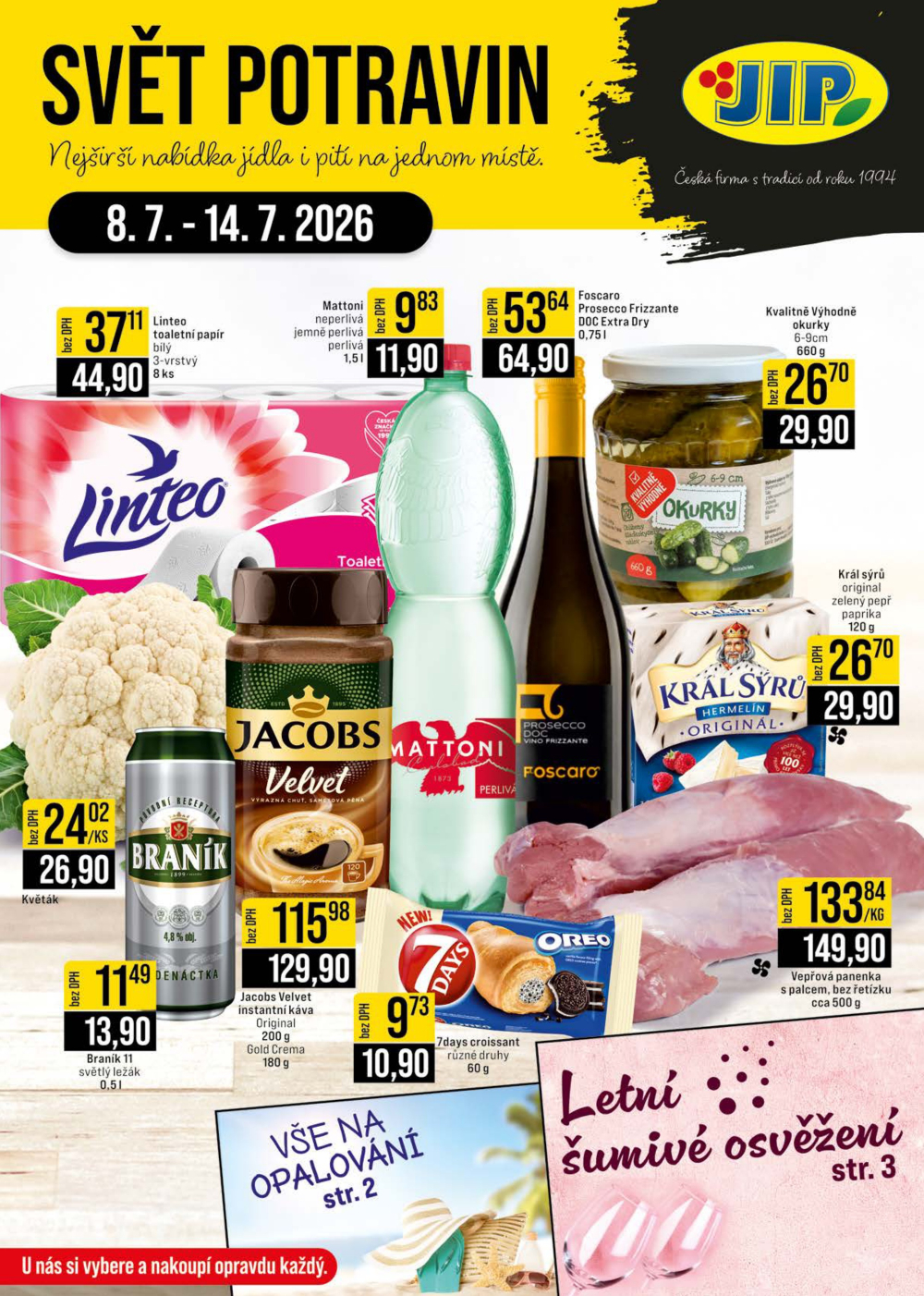 Leták JIP leták CC Cash & Carry - Brno, Ostrava, Praha, Polička, Olomouc, Karlovy Vary, Zlín, Jilemnice, Pardubice - strana 1