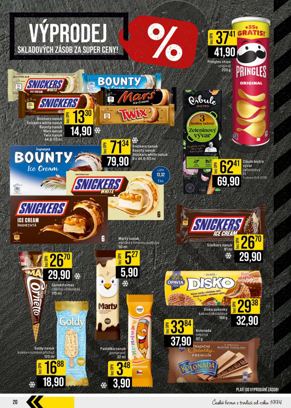 Leták JIP leták CC Cash & Carry - Brno, Ostrava, Praha, Polička, Olomouc, Karlovy Vary, Zlín, Jilemnice, Pardubice - strana 20