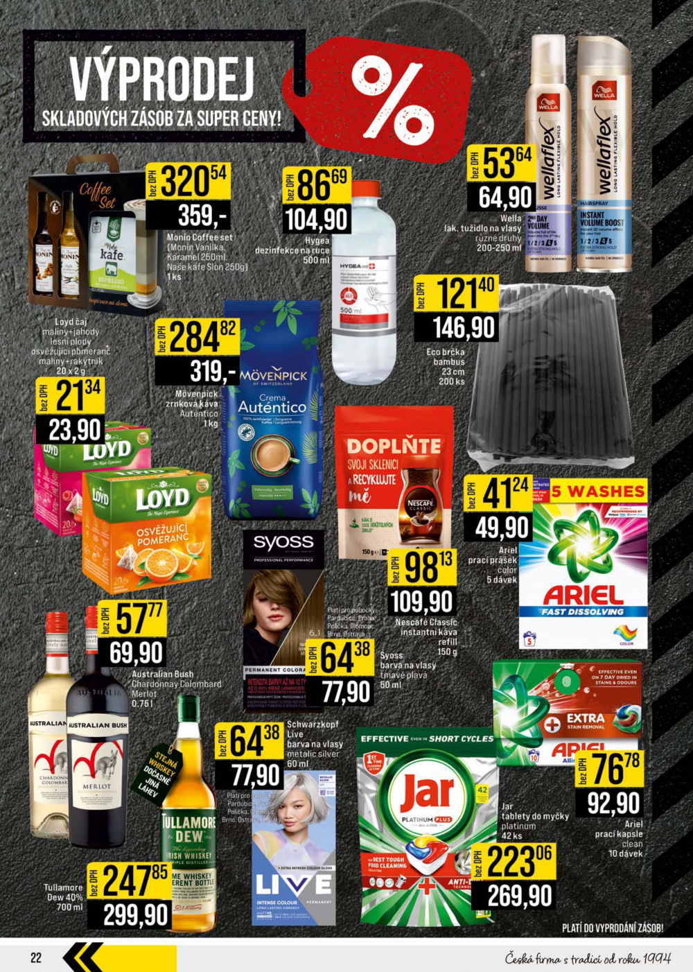 Leták JIP leták CC Cash & Carry - Brno, Ostrava, Praha, Polička, Olomouc, Karlovy Vary, Zlín, Jilemnice, Pardubice - strana 22