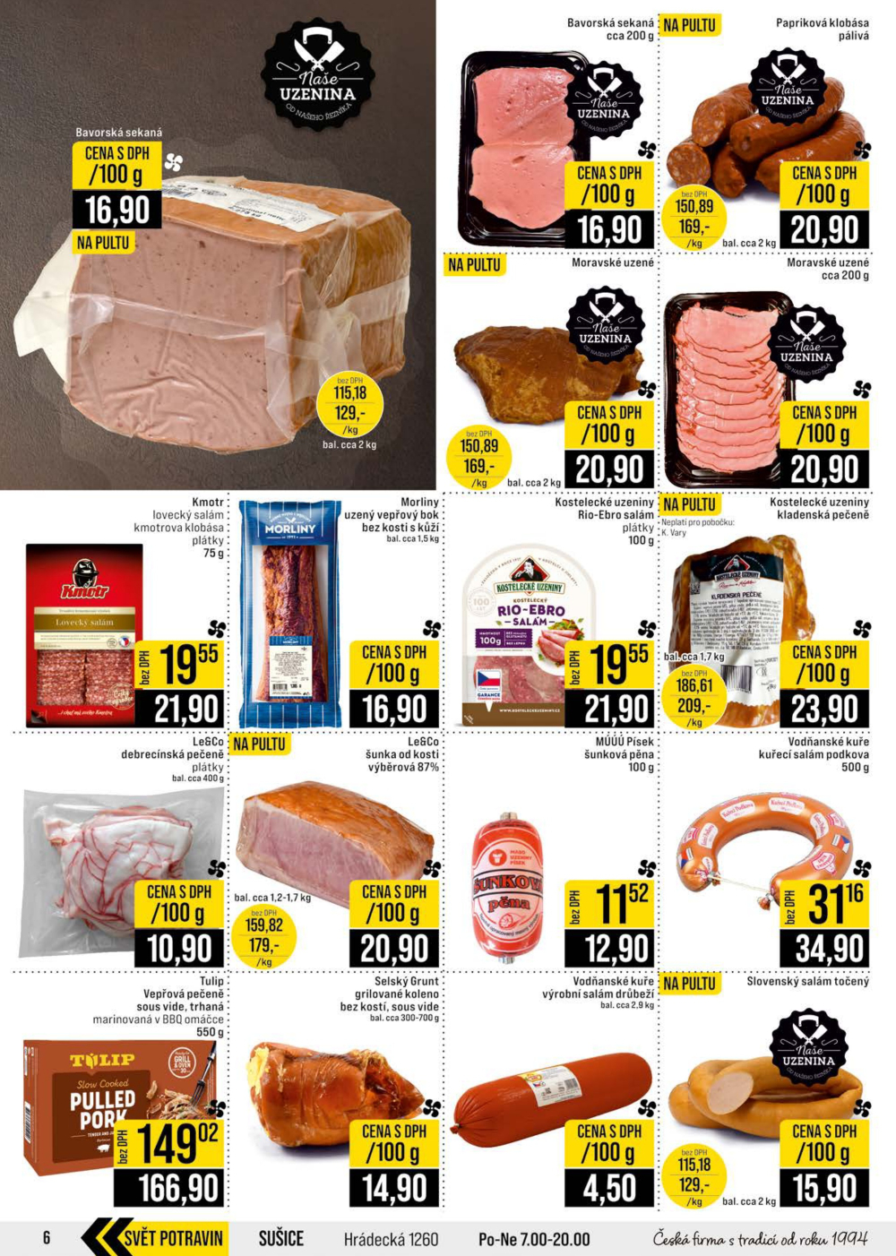 Leták JIP leták CC Cash & Carry - Brno, Ostrava, Praha, Polička, Olomouc, Karlovy Vary, Zlín, Jilemnice, Pardubice - strana 6