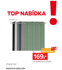 Akční leták XXXLutz  - TOP nabídka Zatemňovací závěs Lando
