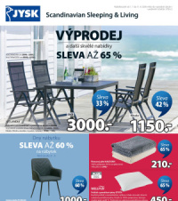 Akční leták Jysk  - Výprodej a další skvělé nabídky
