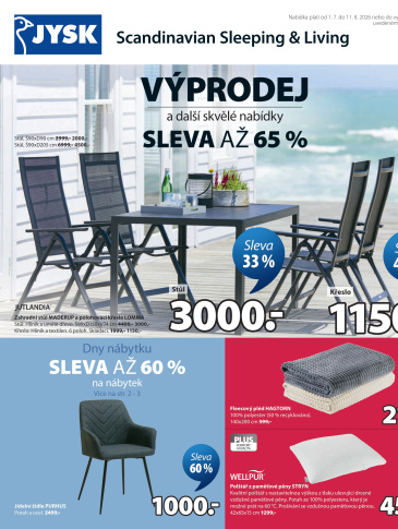 Jysk leták - Výprodej a další skvělé nabídky