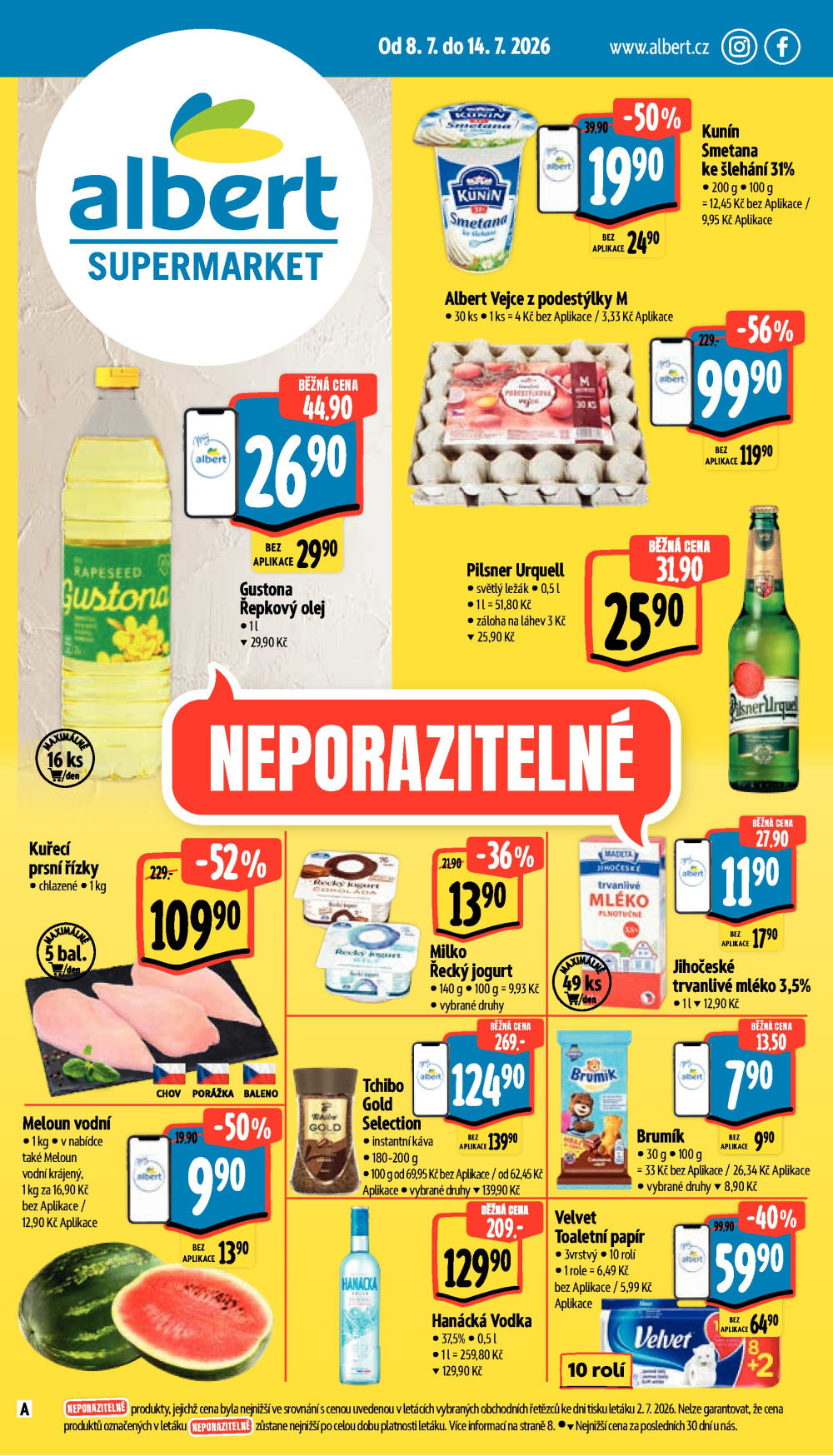 Leták Albert Supermarket leták - strana 1