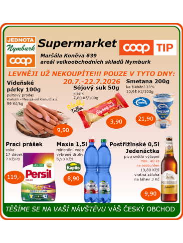 COOP Jednota Nymburk Supermarket leták