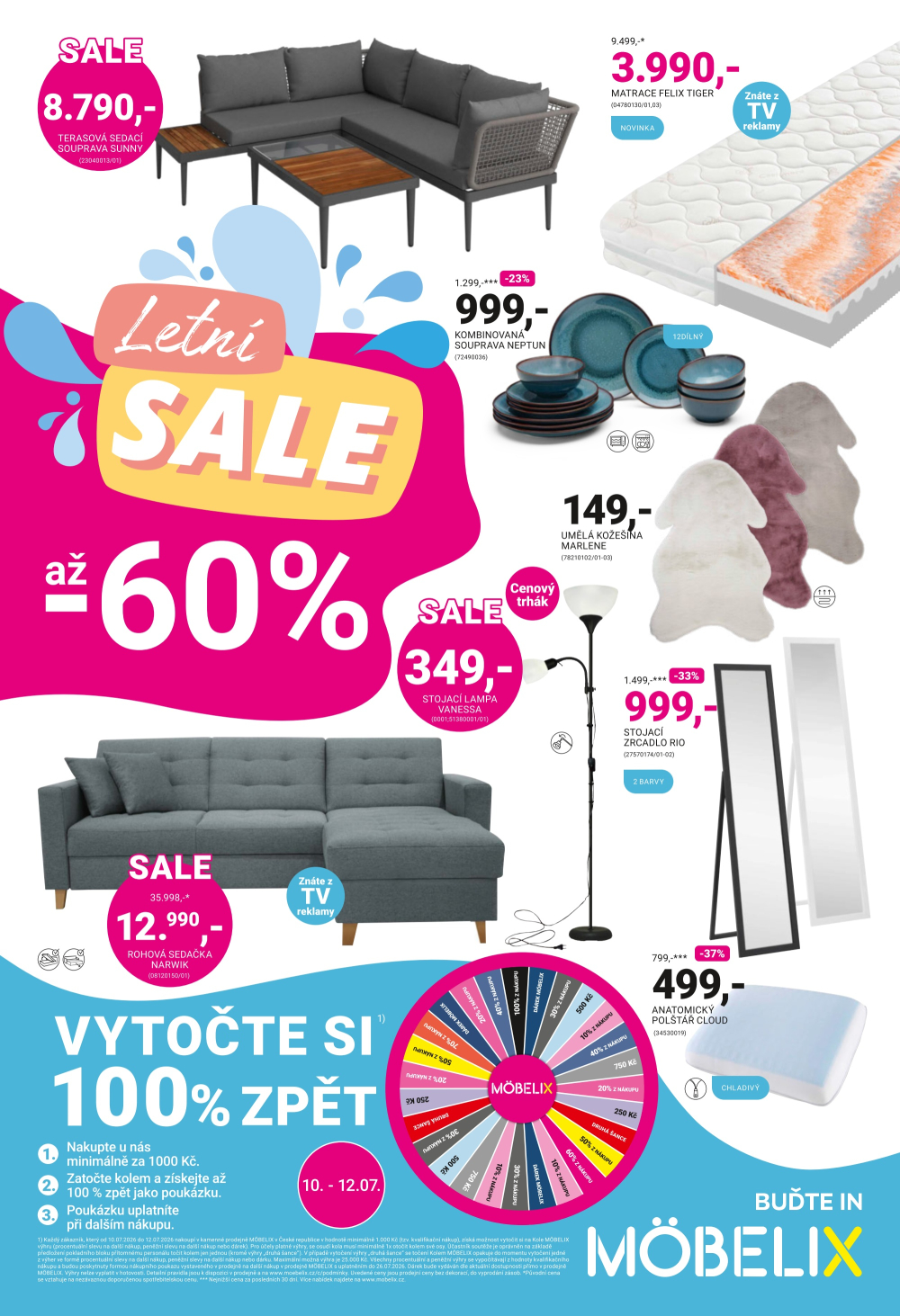 Leták Möbelix leták - Letní Sale až -60 % - strana 1