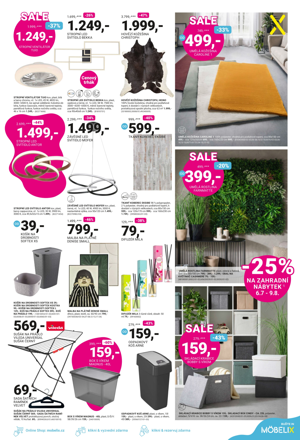 Leták Möbelix leták - Letní Sale až -60 % - strana 7