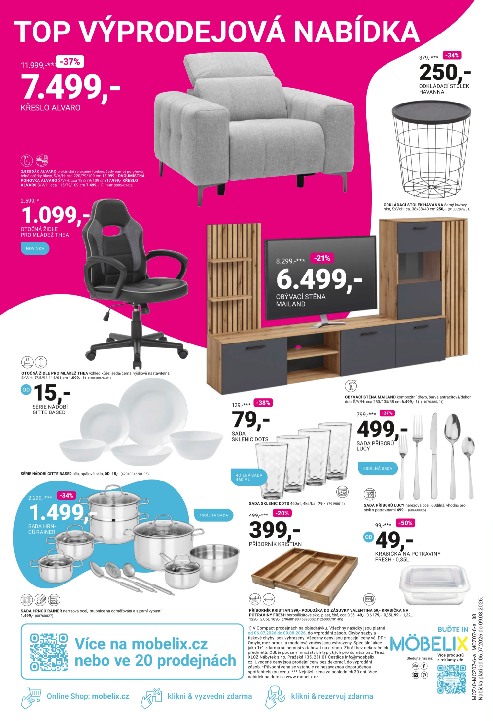 Leták Möbelix leták - Letní Sale až -60 % - strana 8