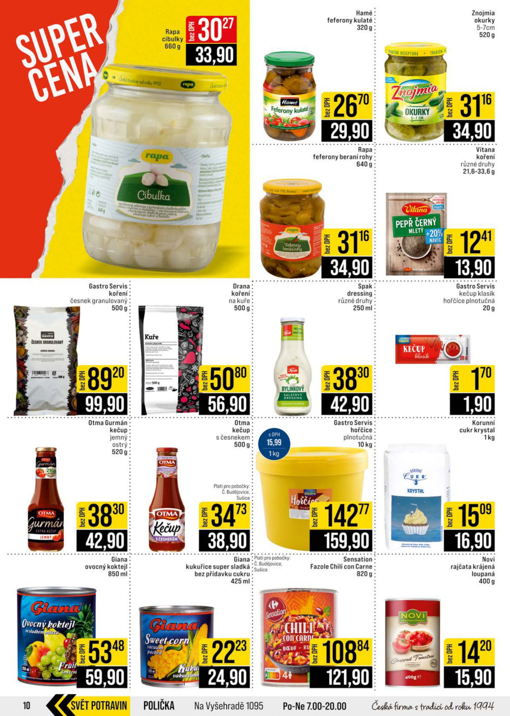 Leták JIP leták CC Cash & Carry - České Budějovice, Most, Náchod, Svoboda nad Úpou, Sušice - strana 10