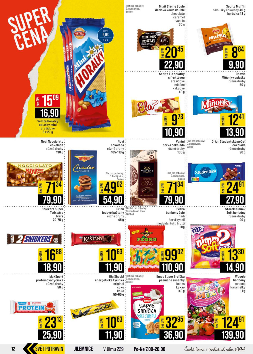 Leták JIP leták CC Cash & Carry - České Budějovice, Most, Náchod, Svoboda nad Úpou, Sušice - strana 12