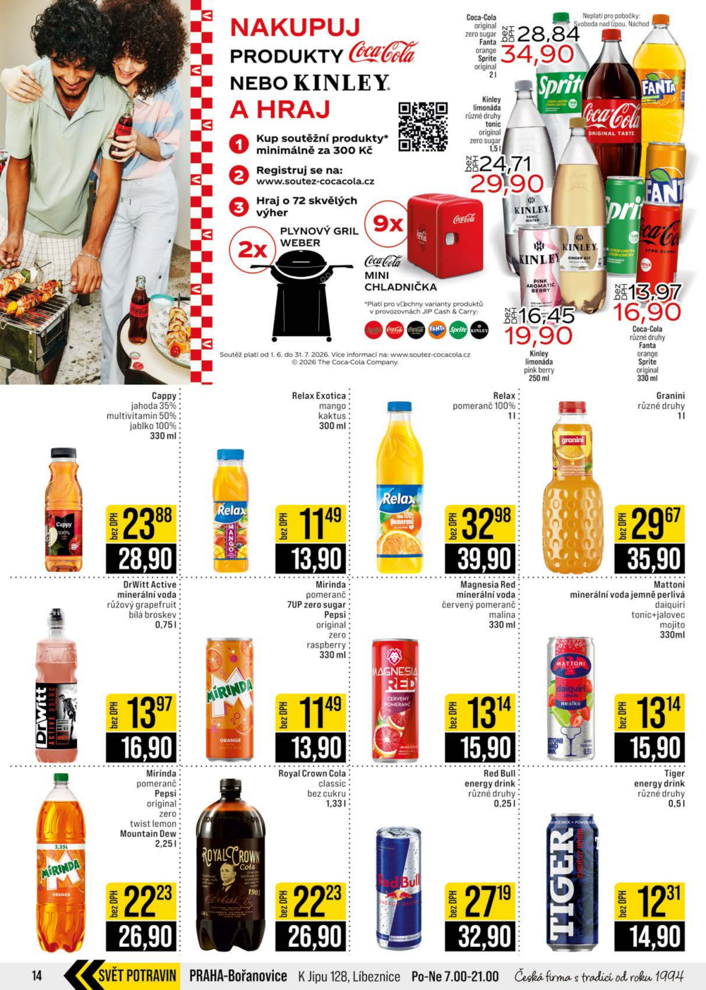 Leták JIP leták CC Cash & Carry - České Budějovice, Most, Náchod, Svoboda nad Úpou, Sušice - strana 14