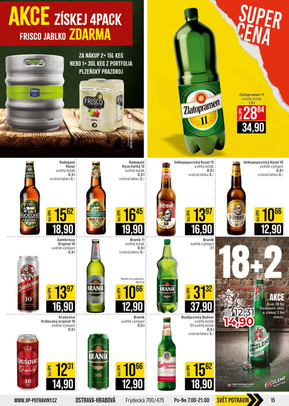 Leták JIP leták CC Cash & Carry - České Budějovice, Most, Náchod, Svoboda nad Úpou, Sušice - strana 15