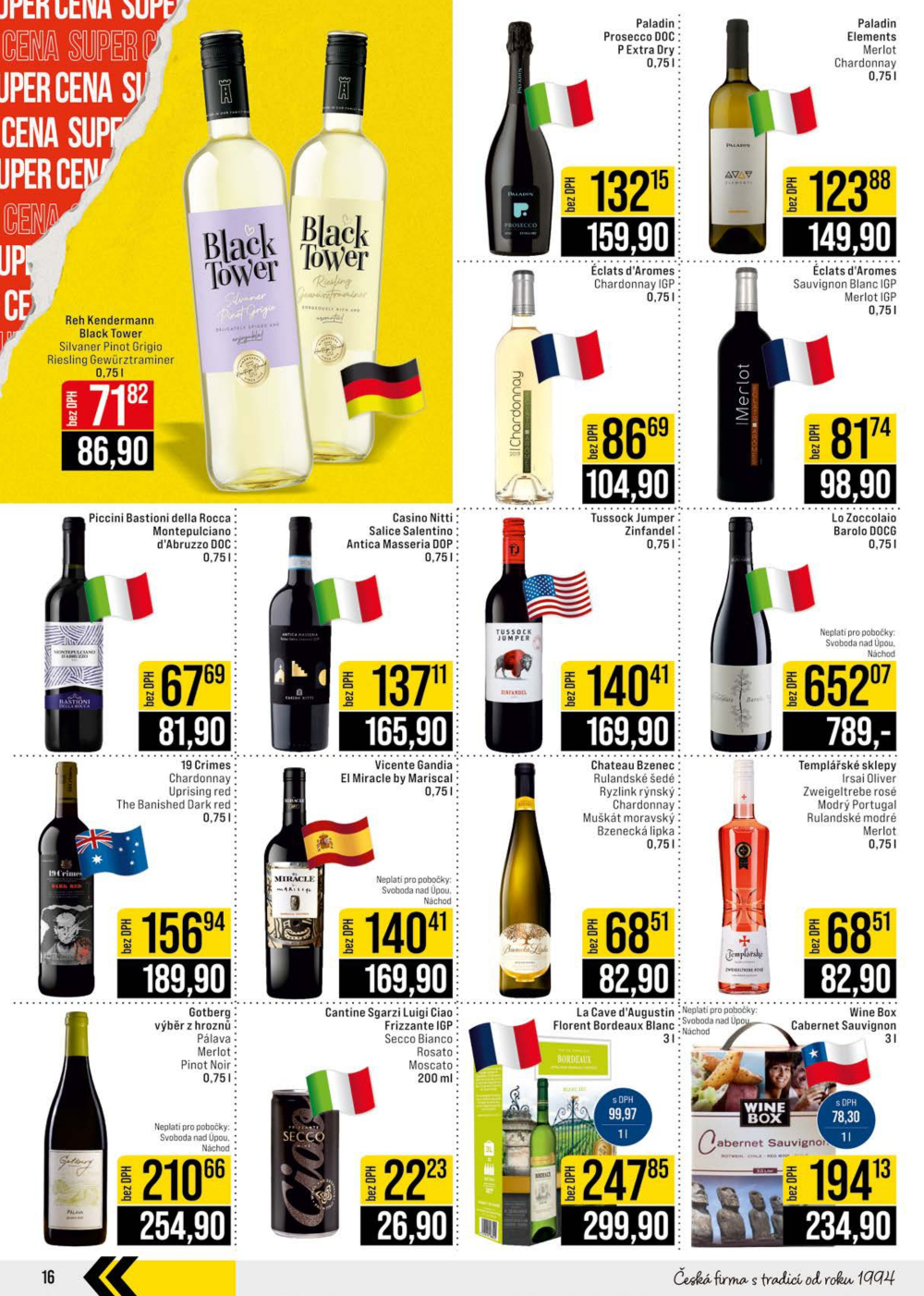 Leták JIP leták CC Cash & Carry - České Budějovice, Most, Náchod, Svoboda nad Úpou, Sušice - strana 16