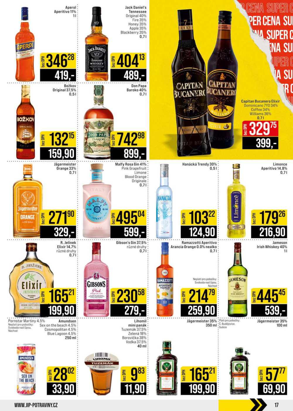 Leták JIP leták CC Cash & Carry - České Budějovice, Most, Náchod, Svoboda nad Úpou, Sušice - strana 17