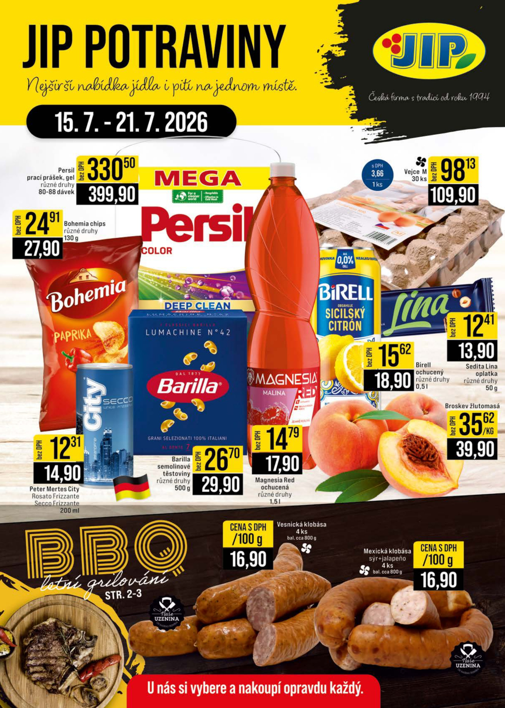 Leták JIP leták CC Cash & Carry - České Budějovice, Most, Náchod, Svoboda nad Úpou, Sušice - strana 1