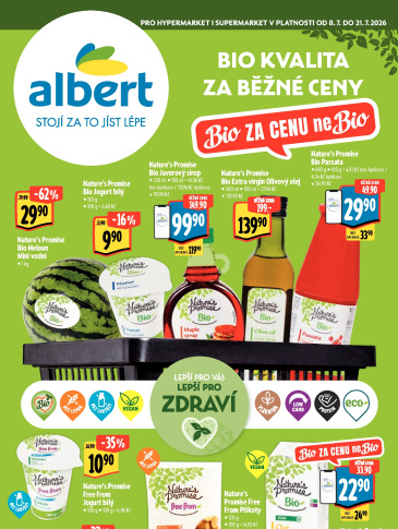 Albert leták - Bio za běžné ceny