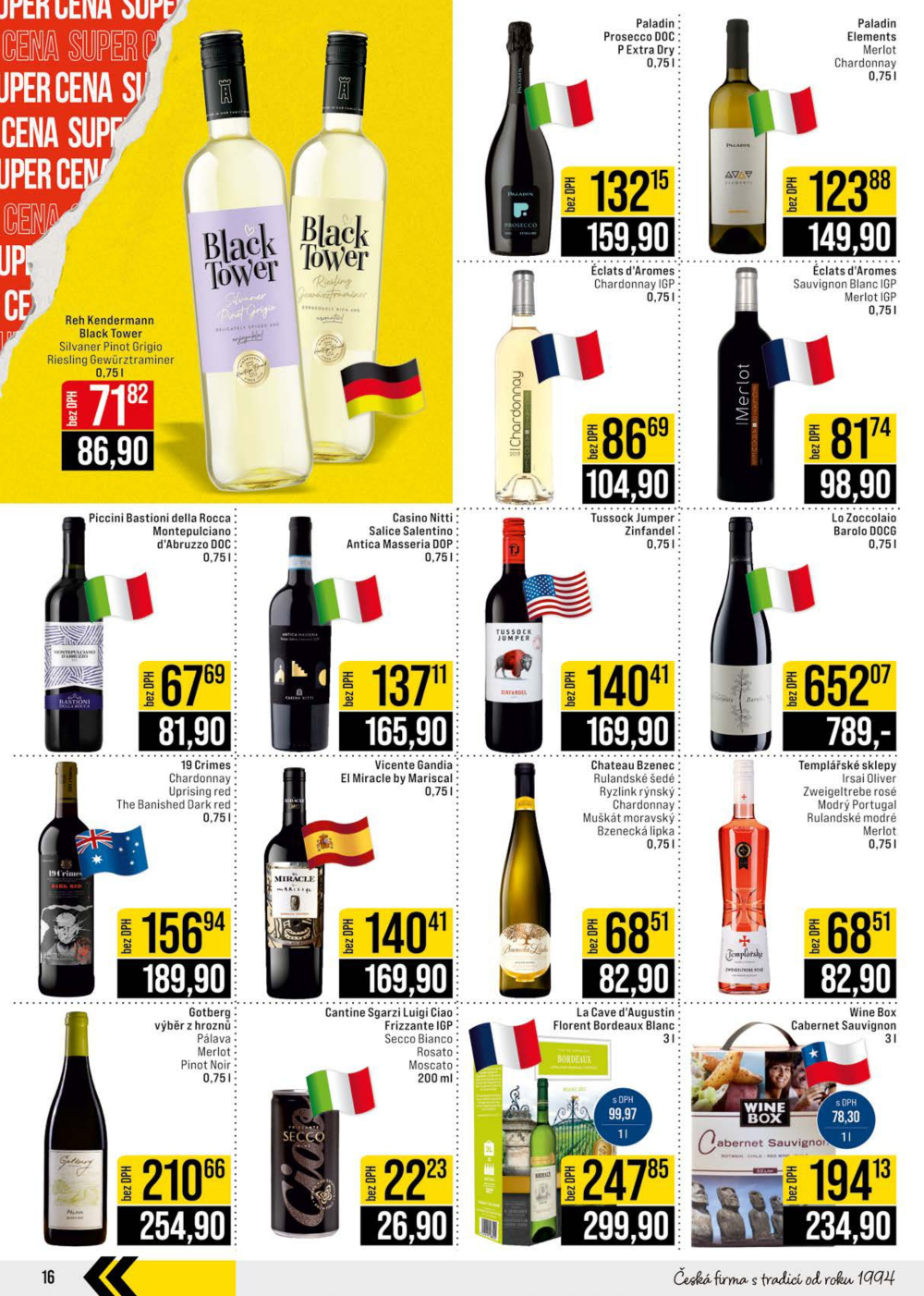 Leták JIP leták CC Cash & Carry - Brno, Ostrava, Praha, Polička, Olomouc, Karlovy Vary, Zlín, Jilemnice, Pardubice - strana 16
