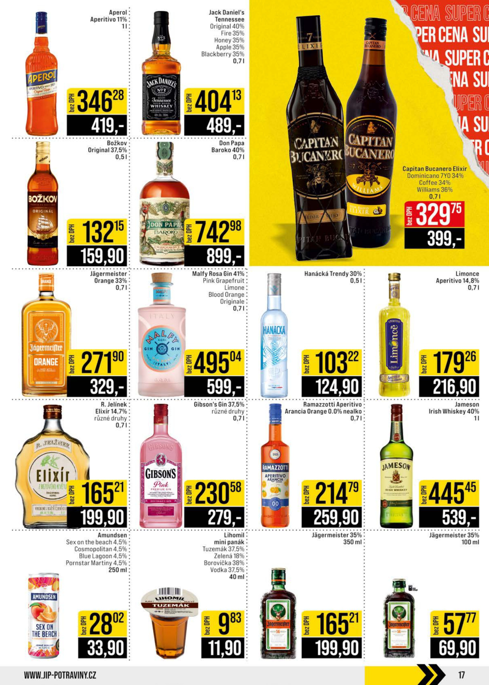 Leták JIP leták CC Cash & Carry - Brno, Ostrava, Praha, Polička, Olomouc, Karlovy Vary, Zlín, Jilemnice, Pardubice - strana 17
