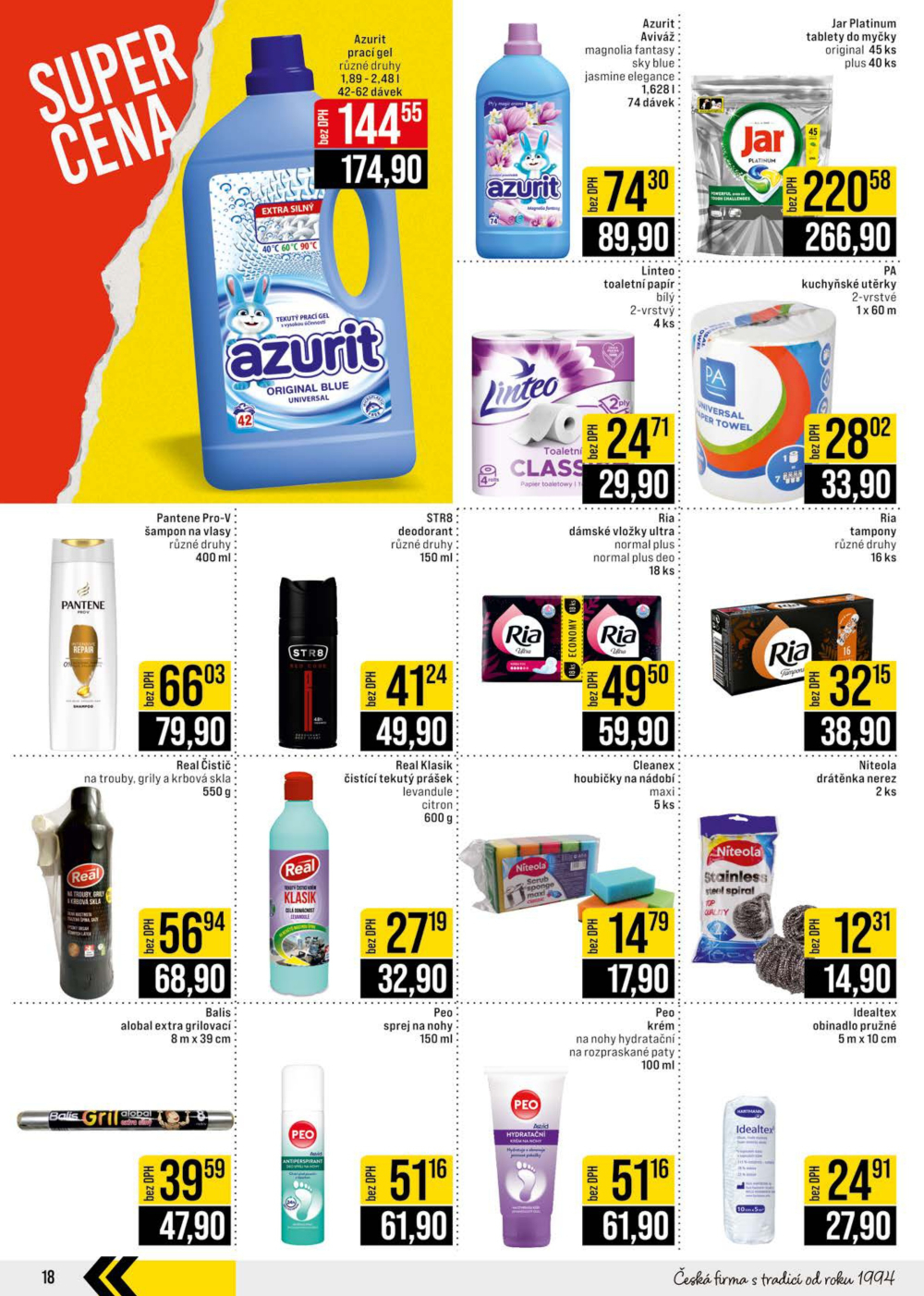 Leták JIP leták CC Cash & Carry - Brno, Ostrava, Praha, Polička, Olomouc, Karlovy Vary, Zlín, Jilemnice, Pardubice - strana 18