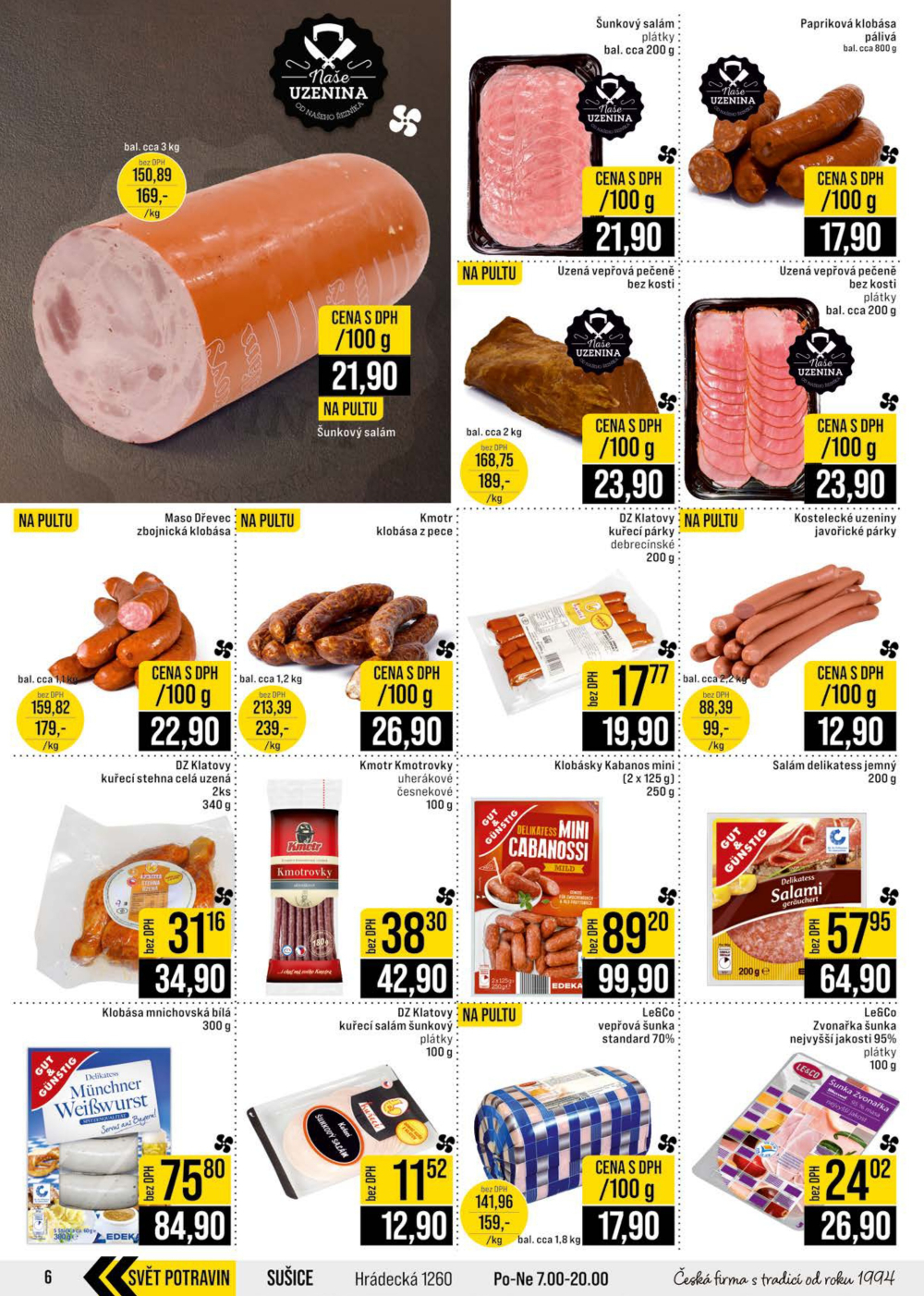 Leták JIP leták CC Cash & Carry - Brno, Ostrava, Praha, Polička, Olomouc, Karlovy Vary, Zlín, Jilemnice, Pardubice - strana 6