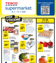 Akční leták Tesco supermarket 