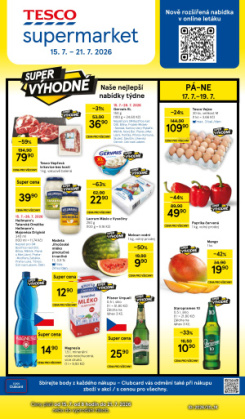 Tesco supermarket leták