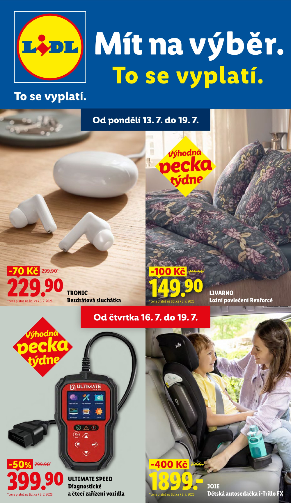 Leták Lidl leták - Nabídka spotřebního zboží - strana 1