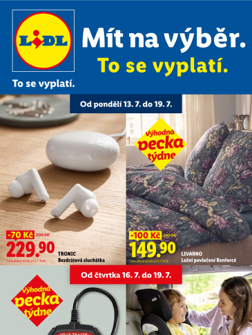 Lidl leták - Nabídka spotřebního zboží