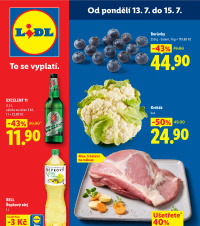 Akční leták Lidl  od pondělí