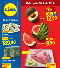 Akční leták Lidl  od čtvrtka
