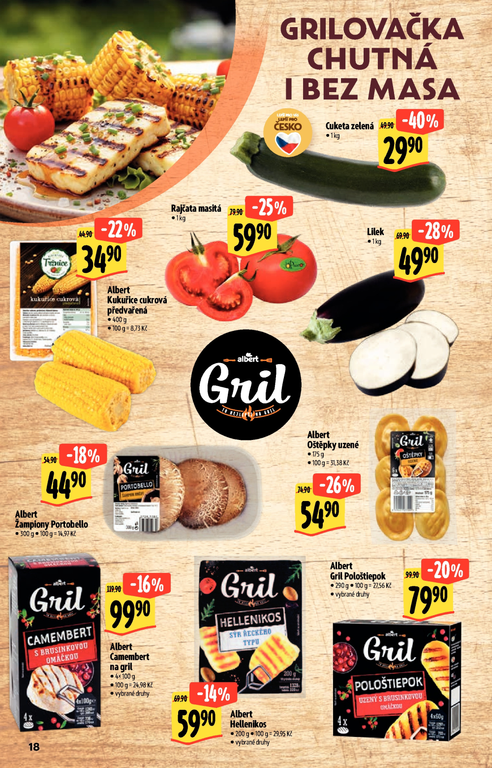 Leták Albert Hypermarket - Neporazitelné léto - strana 18