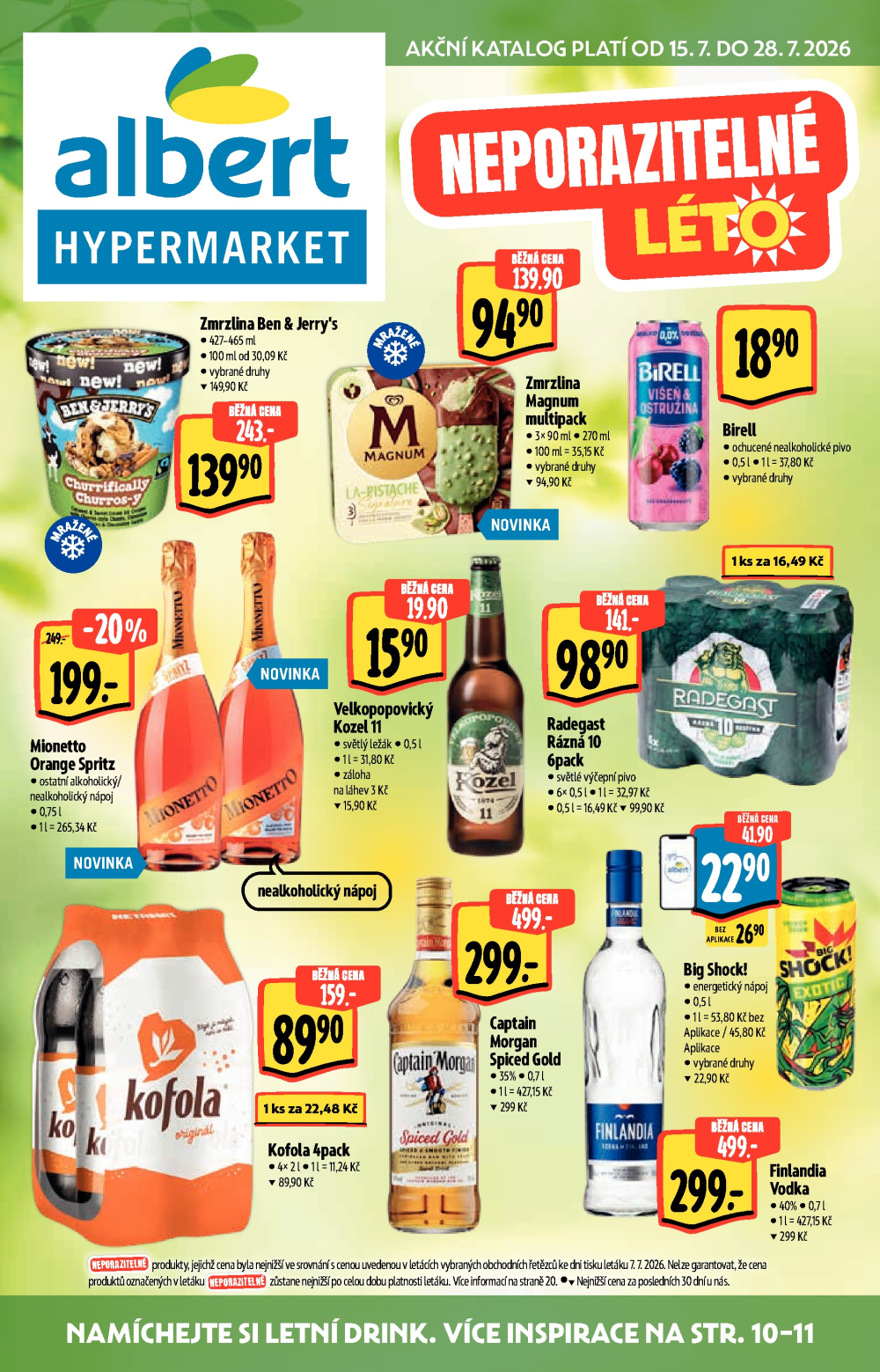 Leták Albert Hypermarket - Neporazitelné léto - strana 1