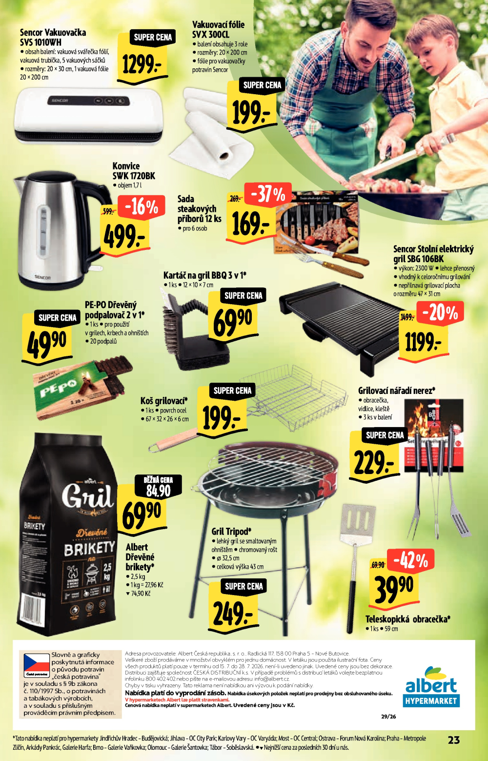 Leták Albert Hypermarket - Neporazitelné léto - strana 23