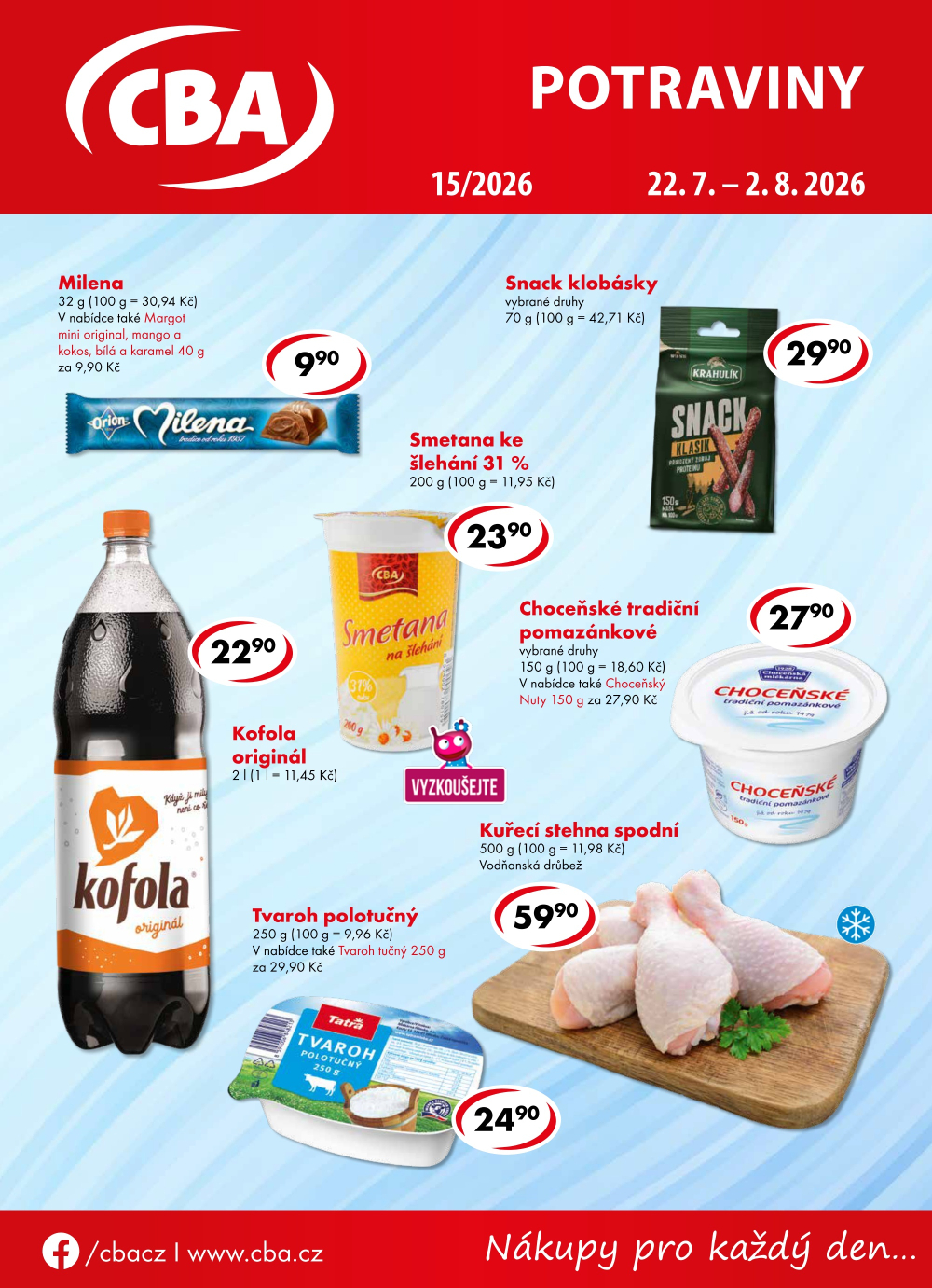 Leták CBA Potraviny leták - strana 1