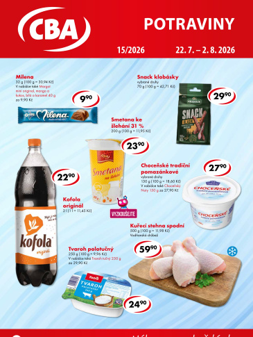 CBA Potraviny leták