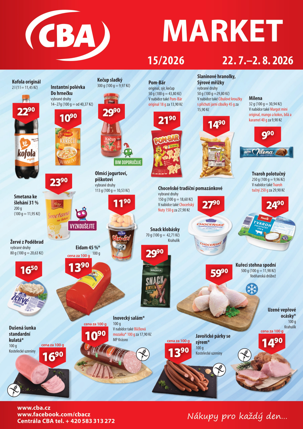 Leták CBA Market leták - strana 1