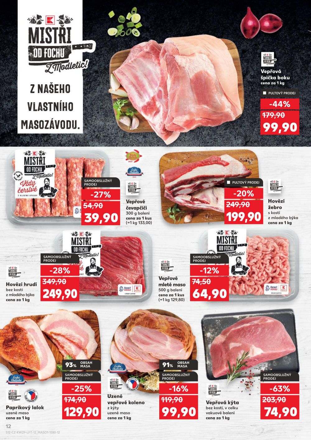 Leták Kaufland leták Praha 6 - Podbaba - strana 12